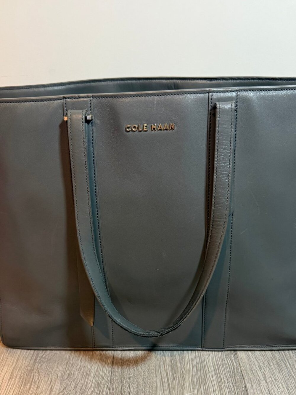 Cole Haan Leather Tote Bag with Dual Handles - Picture 1 of 7